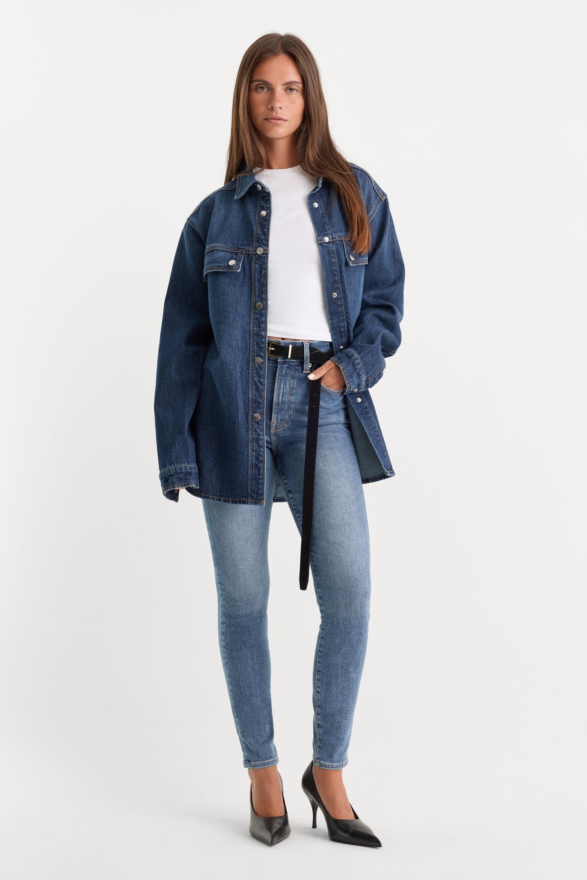 Always Fits Good Legs Skinny Jeans in Indigo316