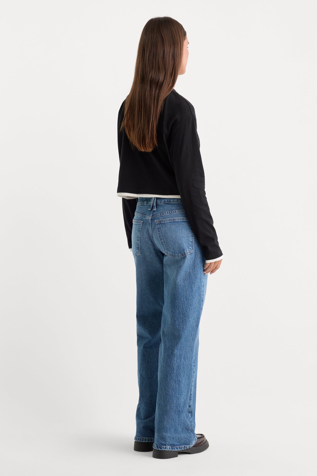 Vintage Low Loose Jeans in Indigo1224
