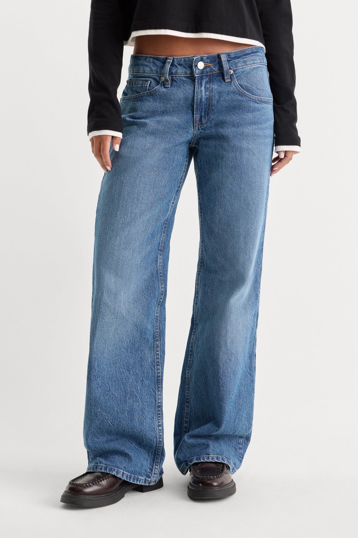 Vintage Low Loose Jeans in Indigo1224