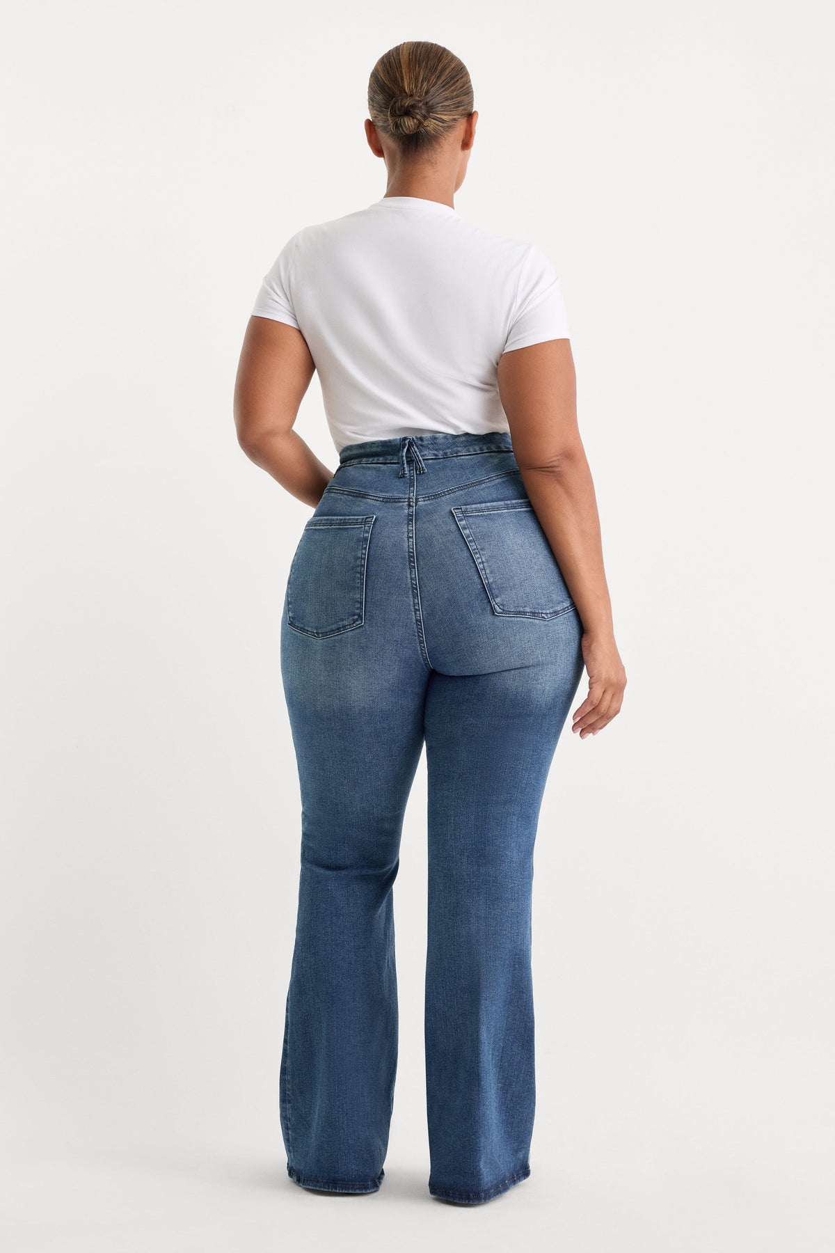 Always Fits Good Legs Flare Jeans in Indigo1071