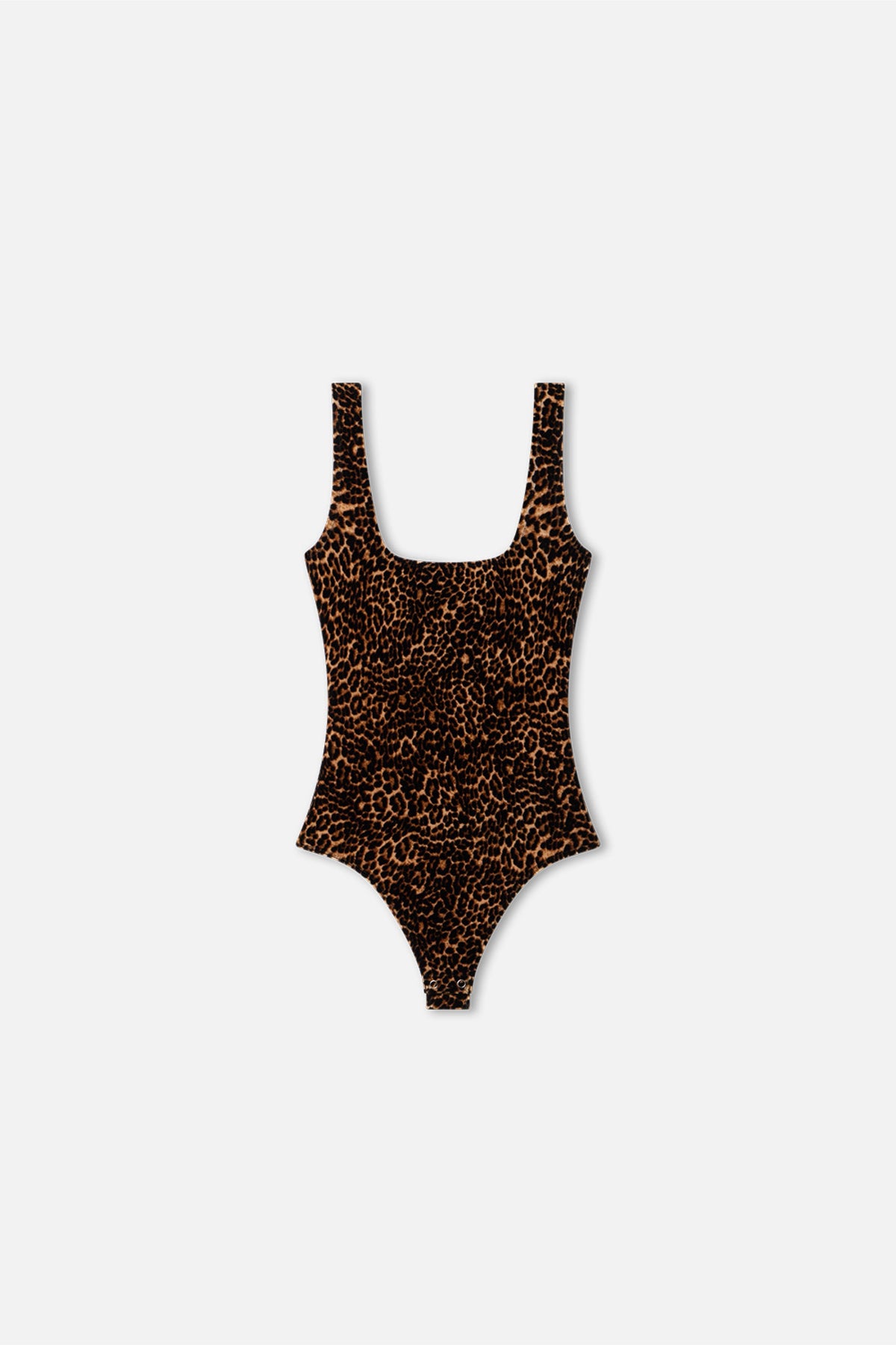 Velvet Modern Tank Bodysuit in Mini Lucky Leopard