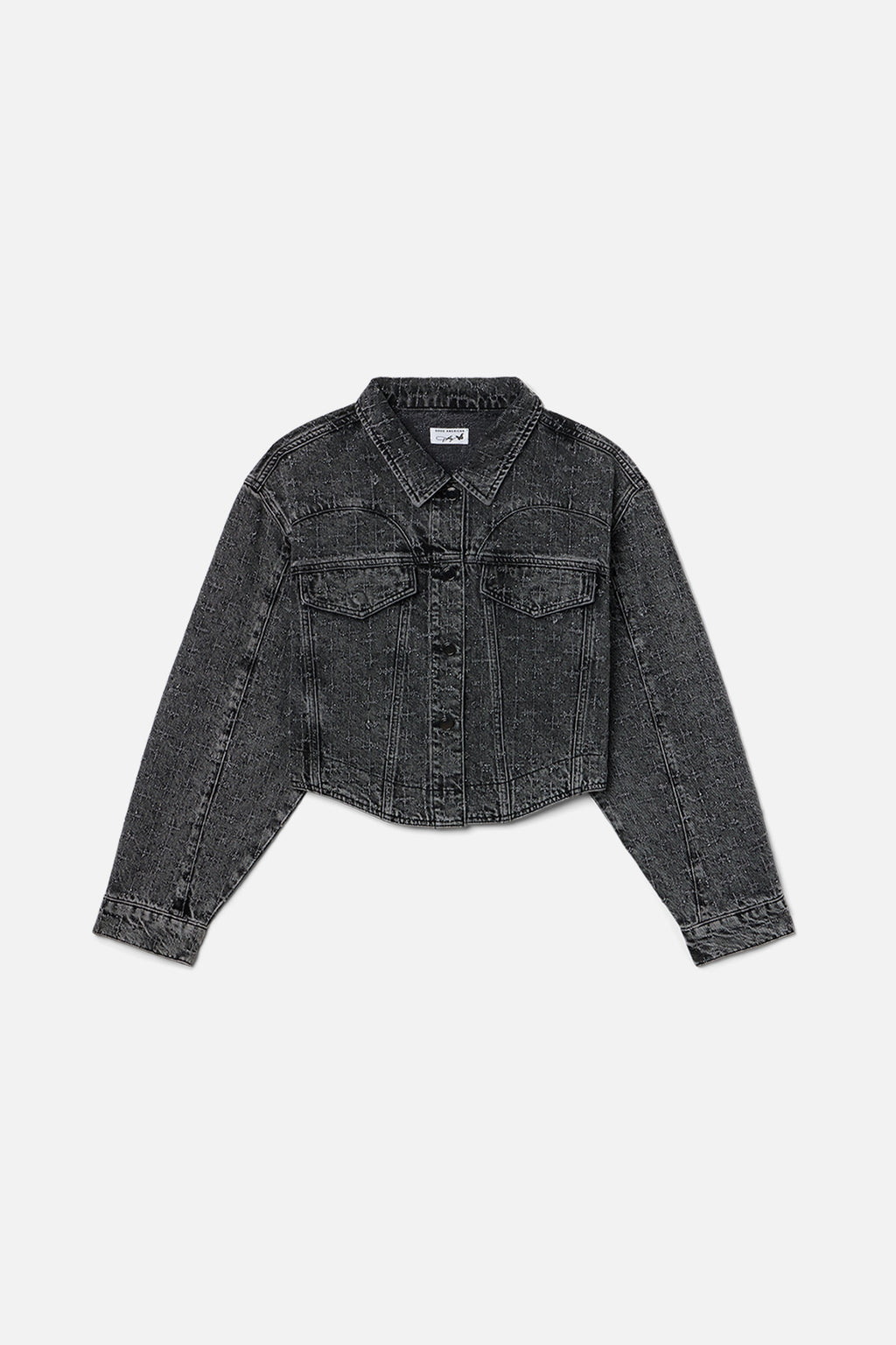 Dolly Crystal Denim Jacket in Black415