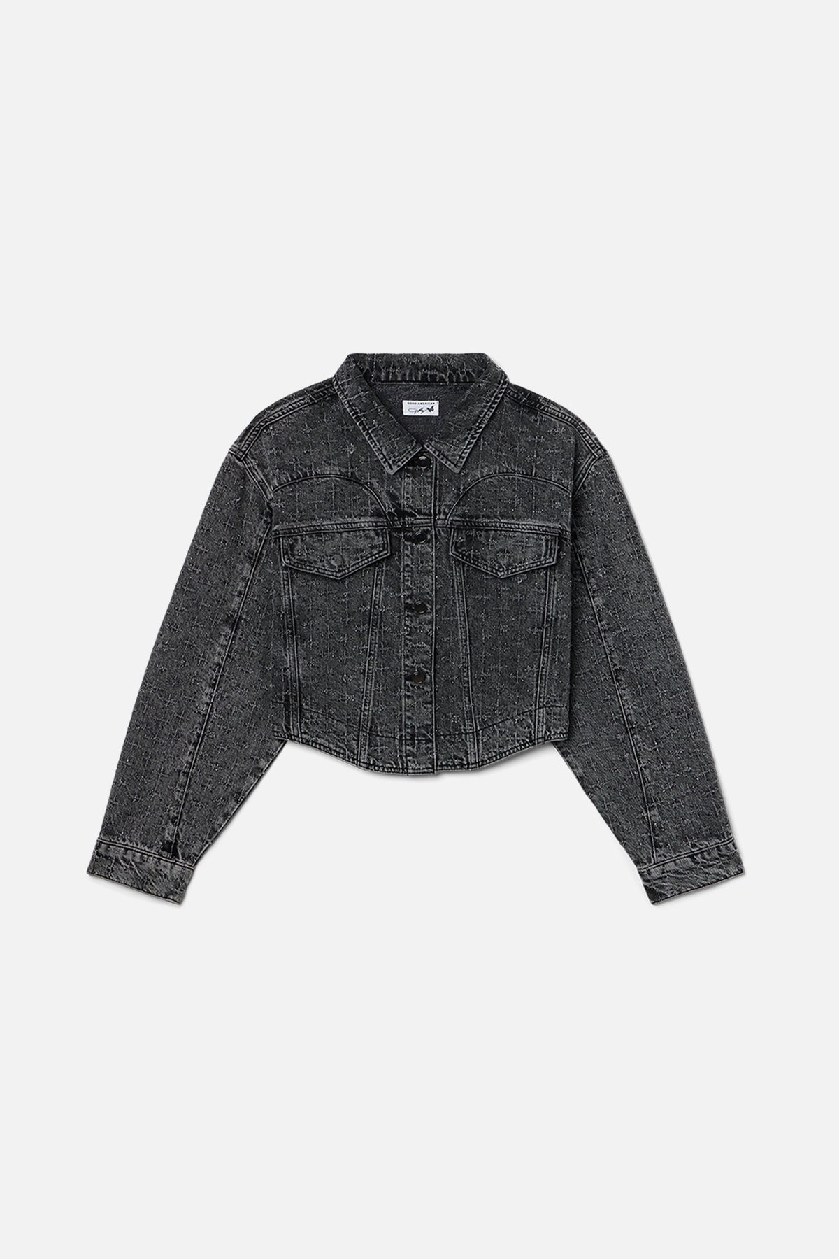 Dolly Crystal Denim Jacket in Black415