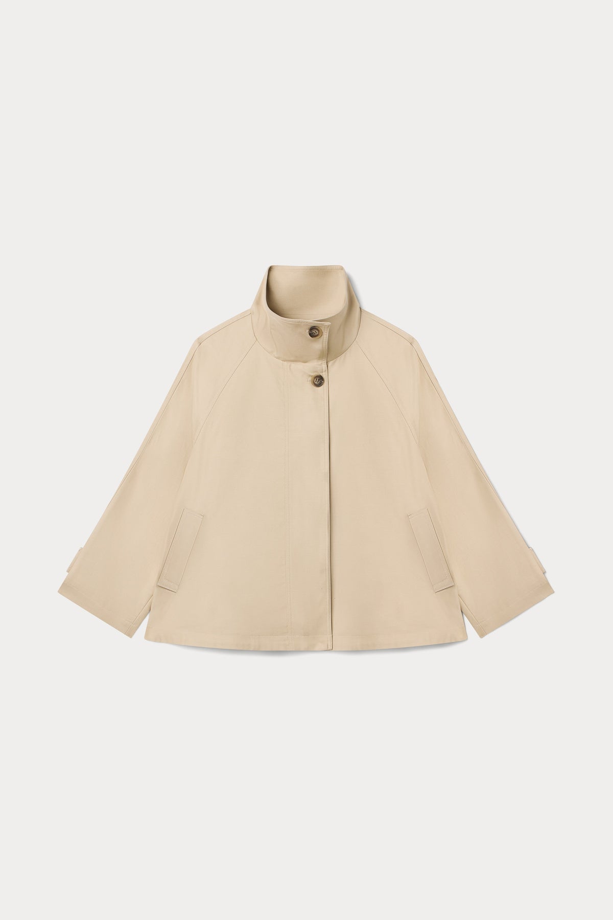 The Funnel Neck Trench in Light Taupe