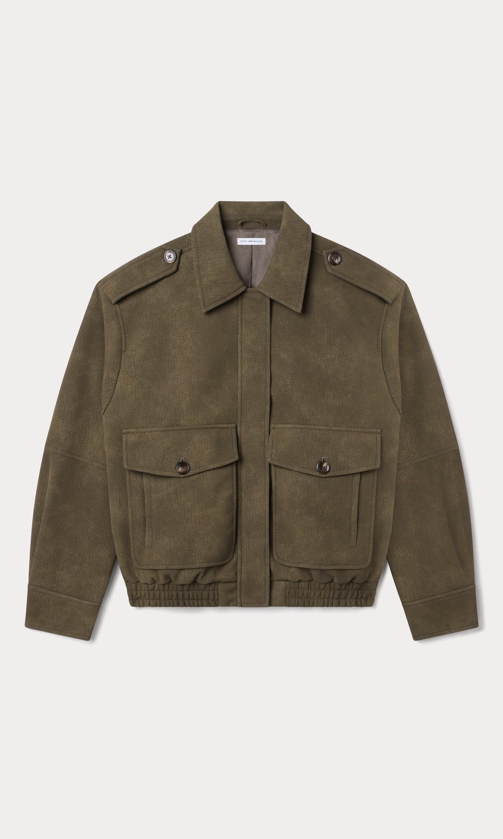The Better Than Leather Bomber Jacket in Stone