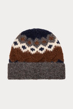 THE KNIT BEANIE | HEATHER GREY FAIRISLE