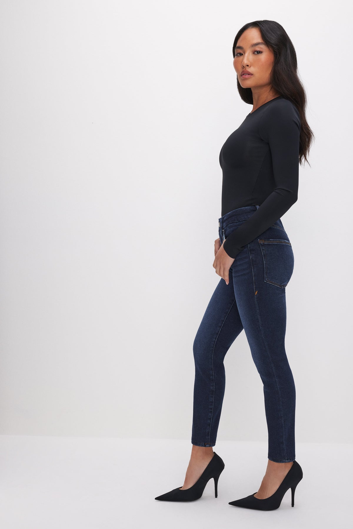 Good Petite Skinny Jeans in Blue866