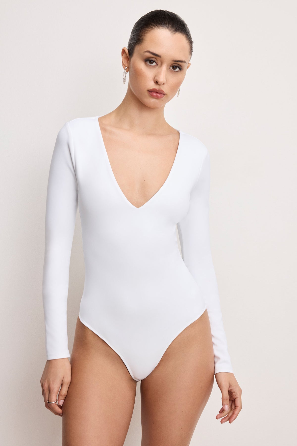 Dolly Sculpting Bodysuit in White001