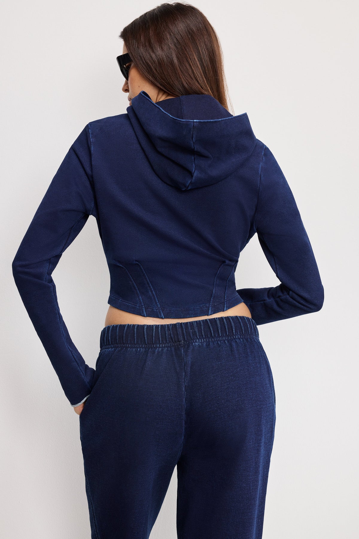Jeanius Corset Hoodie in Indigo1029