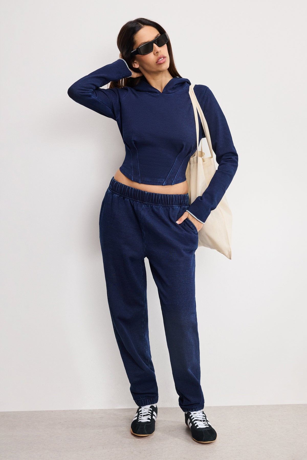 Jeanius Boyfriend Sweatpants in Indigo1029